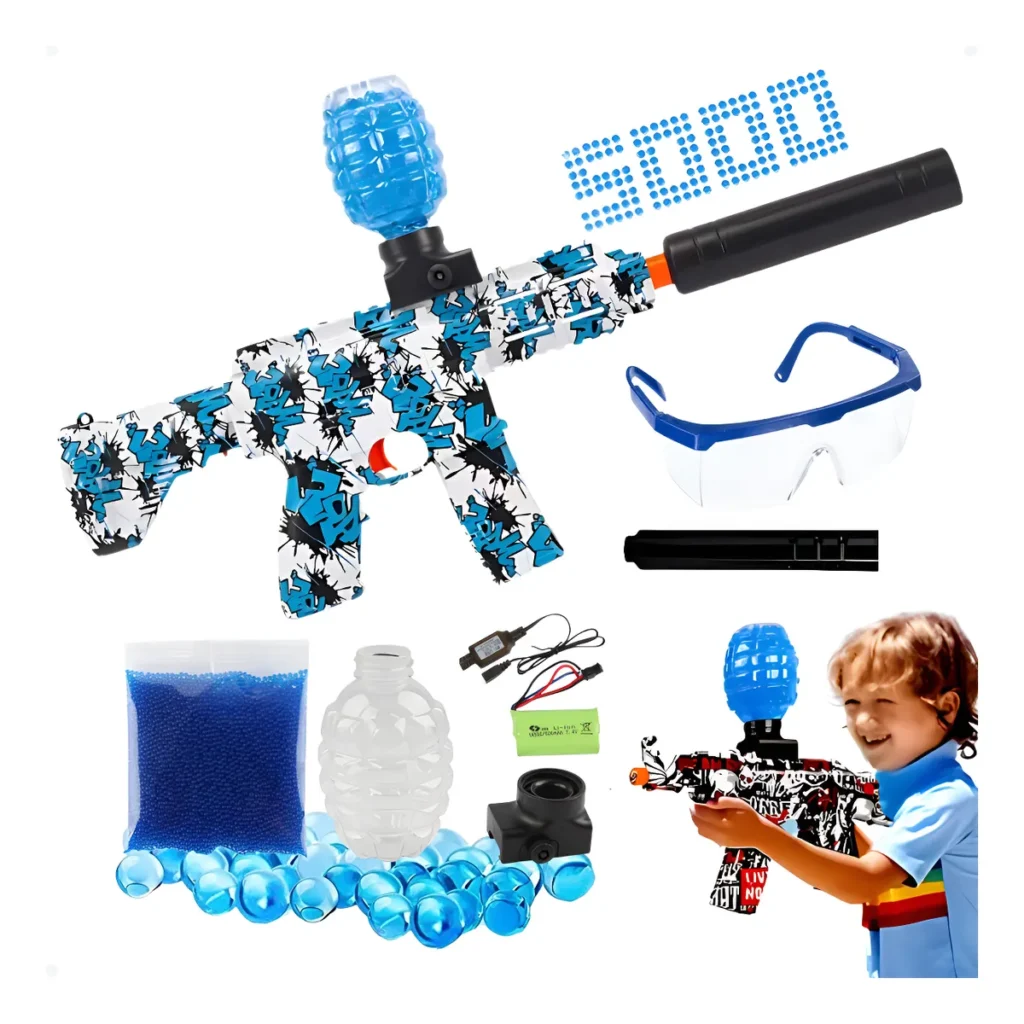 d nq np 2x 811437 mlb88761480198 082025 f arma bolinha de gel arminha ak47 metralhadora automatica